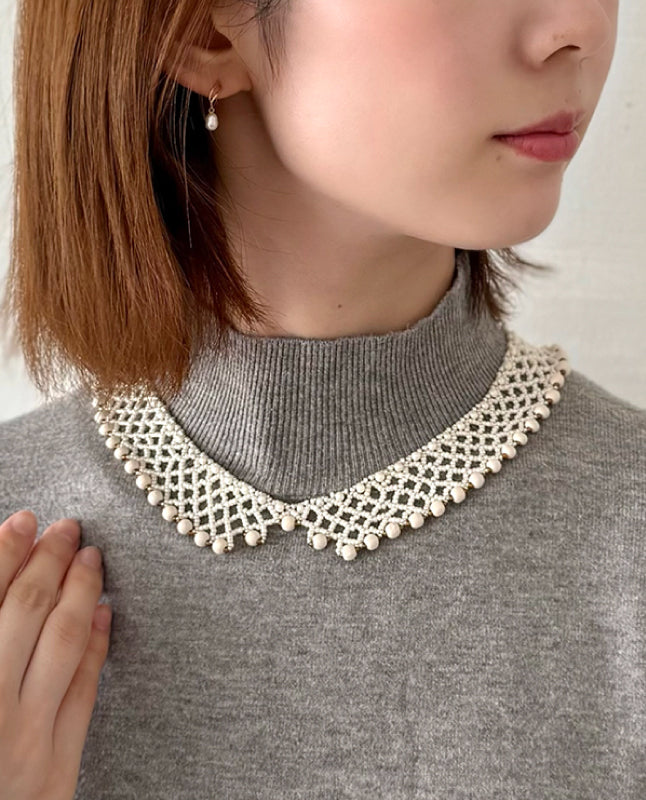 【ビーズキット】Dentelle de perles~ダンテル・ド・ペルル~ design 下島優子/Yuko Shimojima(kit-0046)
