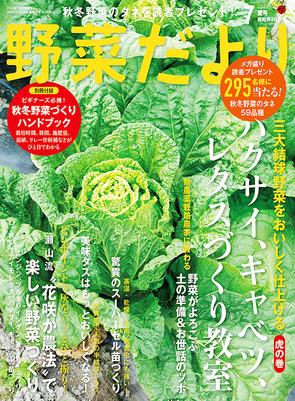 【書籍】野菜だより2022年7月夏号(112207)