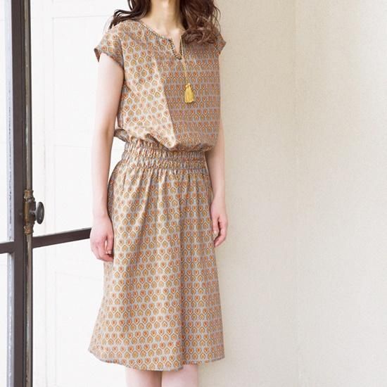 【型紙】ブラウジングワンピース Designed by Yuko Katayama(SB-0013)
