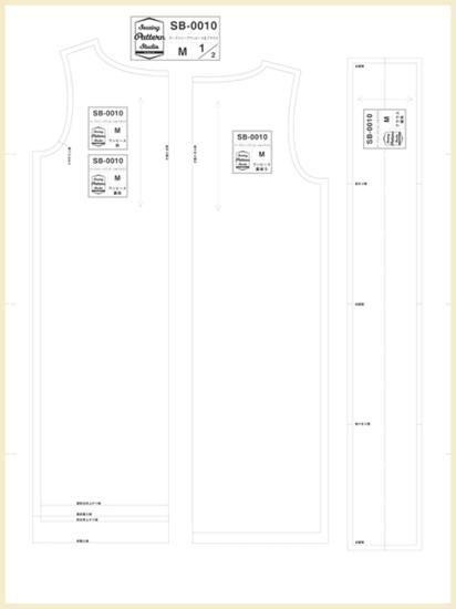 【型紙】ケープスリーブワンピース&ブラウス Designed by Yuko Katayama(SB-0010)