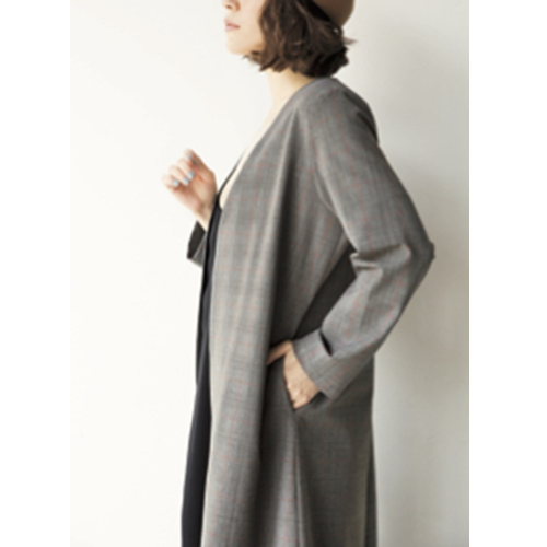 【型紙】Vネックカーディガンコート Designed by Yuko Katayama(SB-0023)