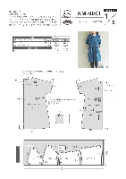 【型紙】ドルマンスリーブの割烹着(AM-0001)
