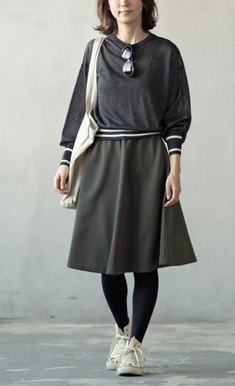 【型紙/レシピなし】ひざ丈/ロング フレアスカート(LBS4790-13/14)
