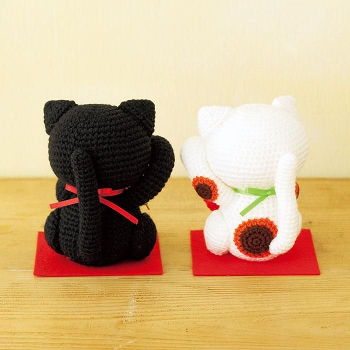 【DL編み物】あみぐるみ/招き猫 Design by Ikuko Saito(DLknit0020)