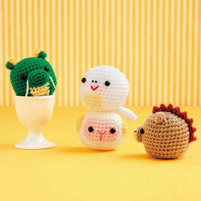 【DL編み物】あみぐるみ/干支のなかまたち Design by Miyuki Ichikawa(DLknit0015)