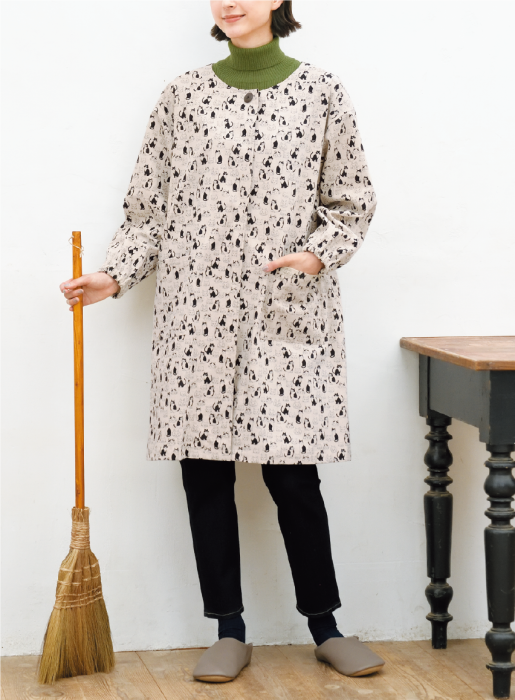 前あきの洋風割烹着（SB-0066）|型紙-ブティック社 公式オンラインストア