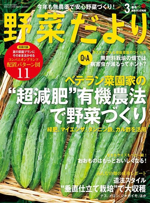 【書籍】野菜だより2023年3月春号(112303)