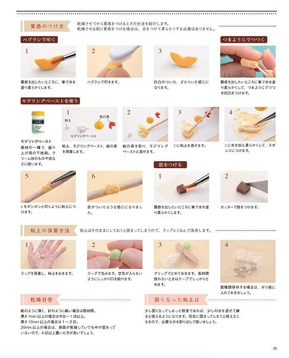 【書籍】粘土で作る ミニチュアフードのレシピ帖(S8389)