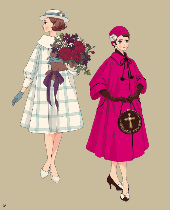 【書籍】レトロファッション塗り絵(M1708)