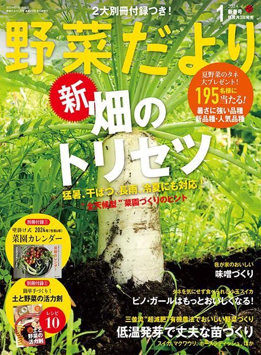【書籍】野菜だより2024年1月新春号(112401)