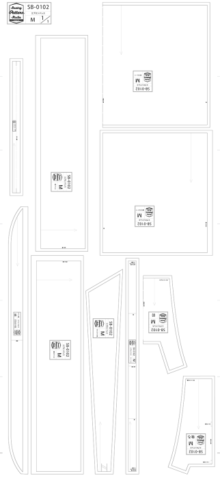 【型紙】 エプロンドレス(SB-0102)