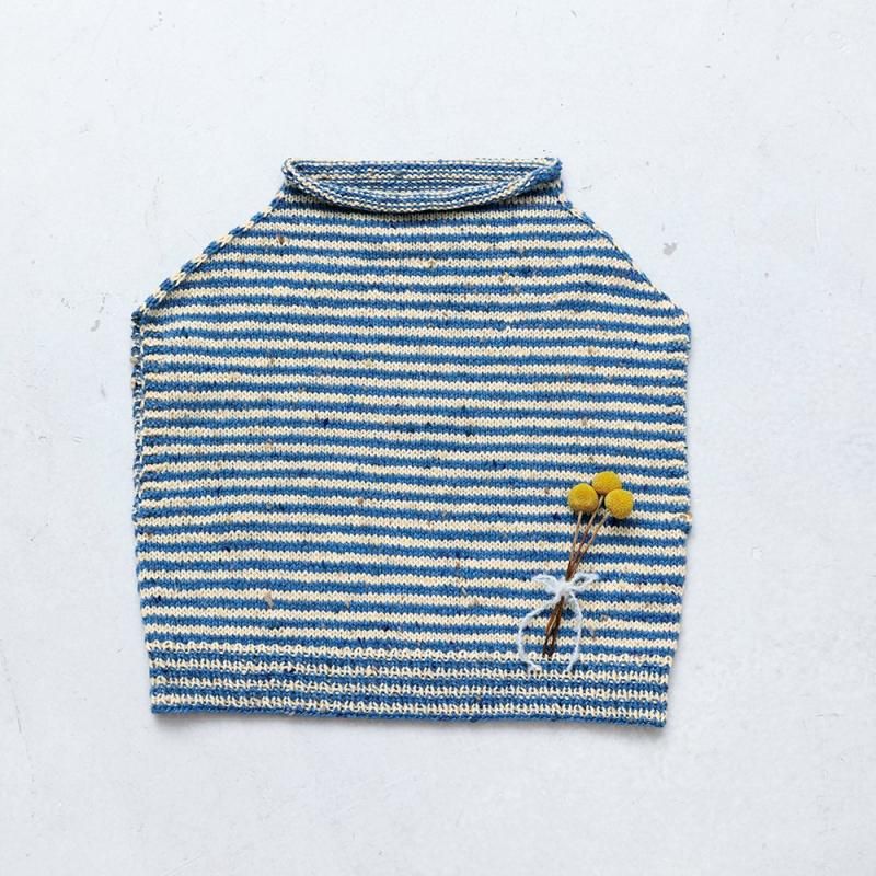 【DL編み物】ボーダーベスト Design by 河合真弓(DLknit0025)