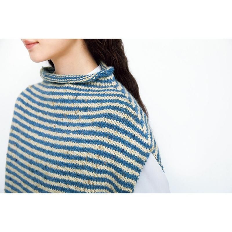 【DL編み物】ボーダーベスト Design by 河合真弓(DLknit0025)