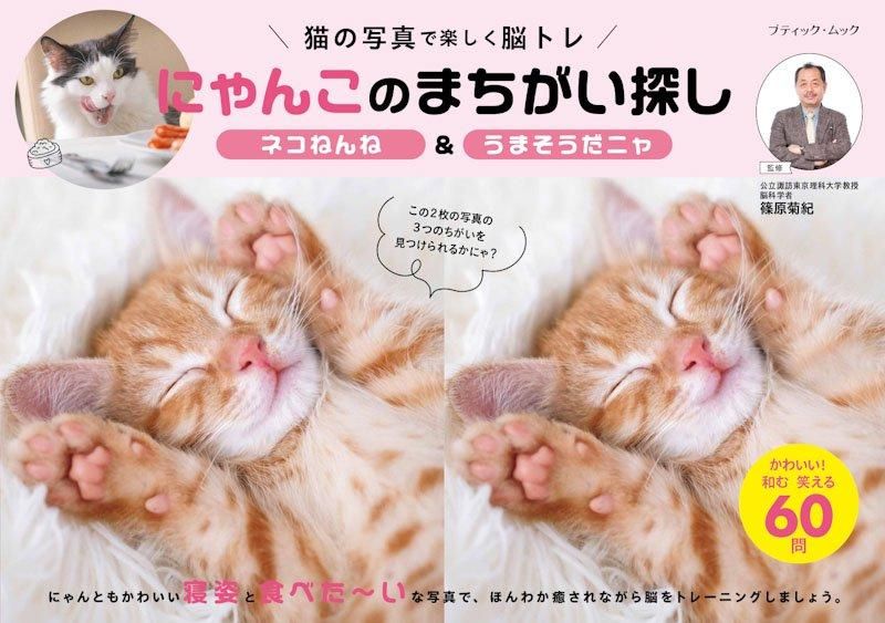 【書籍】にゃんこのまちがい探し ネコねんね&うまそうだニャ(M1829)