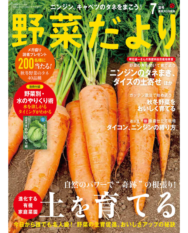 【書籍】野菜だより2025年7月夏号(112507)