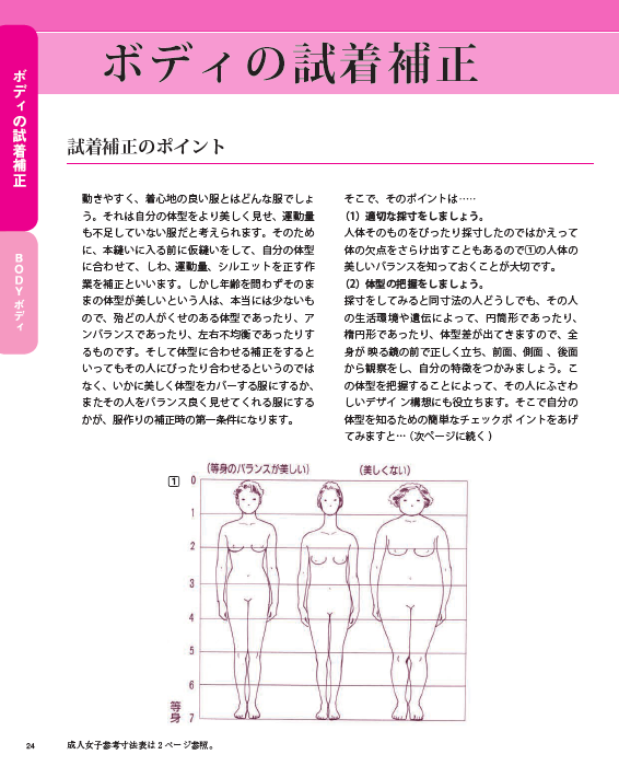 【書籍】美しく着やすい 型紙補正(K6)
