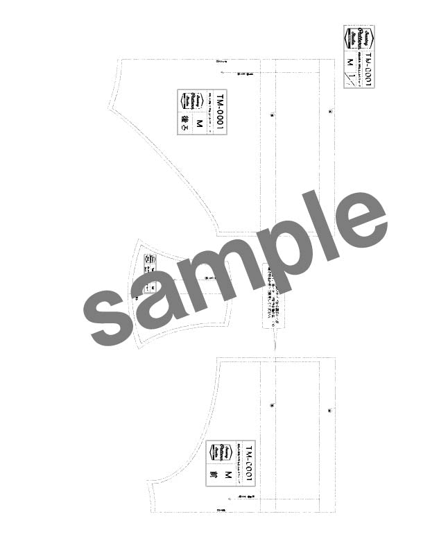 【型紙】布帛の布地で作るふんわりショーツ(TM-0001)