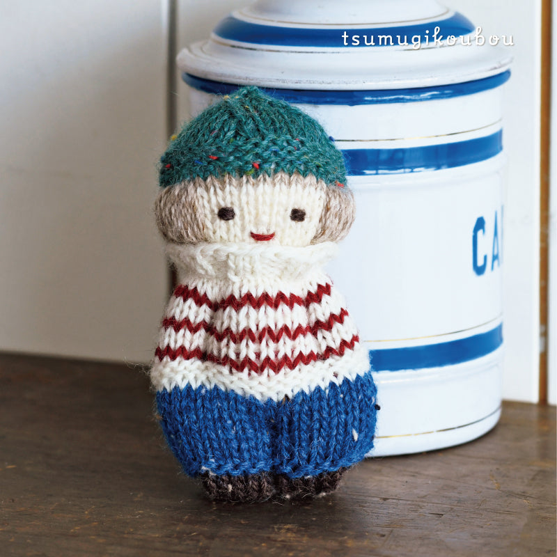 【あみぐるみキット】_《ボーダーなふたり(女の子)》byツムギコウボウ(kit-0047)