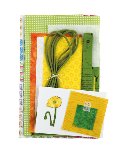 【材料キット】《細尾典子さん☆ポピーの巾着 》※コットンフレンド 春号vol.90掲載(kit-0053)