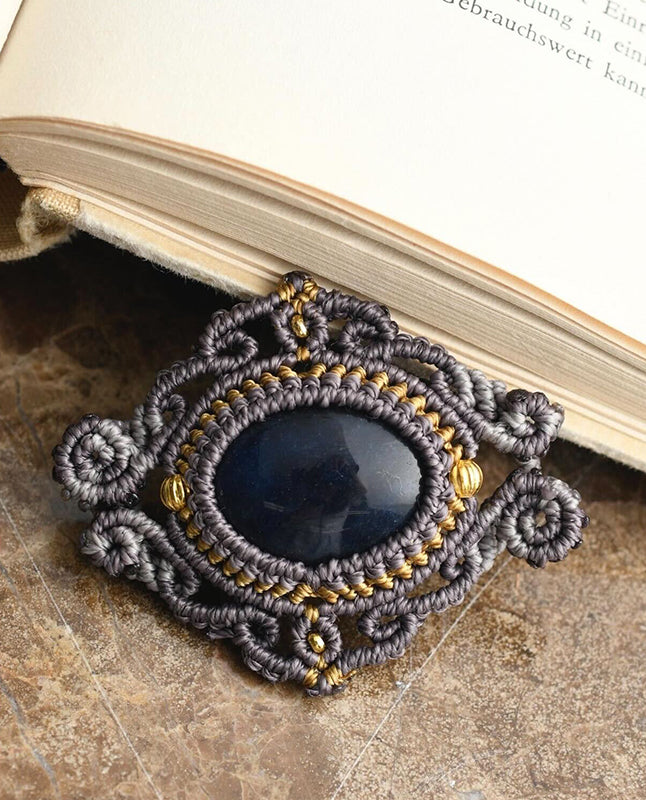 【マクラメキット】《アラベスクのブローチ》～ design 瞳硝子/Shoko Hitomi（kit-0062)