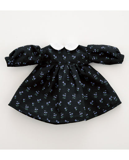【材料キット】《黒いワンピース》「くらはしれいの夢みるドール服」掲載（kit-0067)
