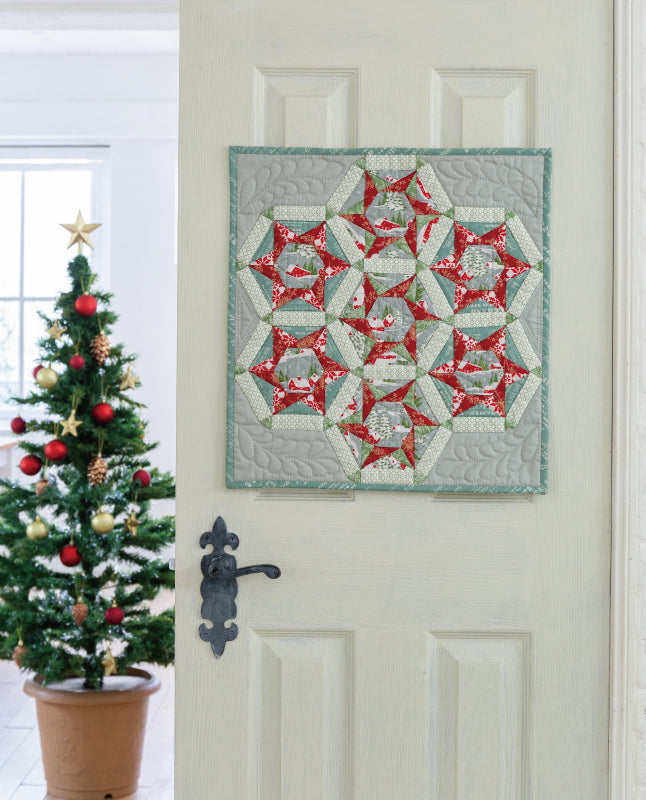 【材料キット】クリスマスのキルト  by パッチワーク教室編集部(kit-0075)