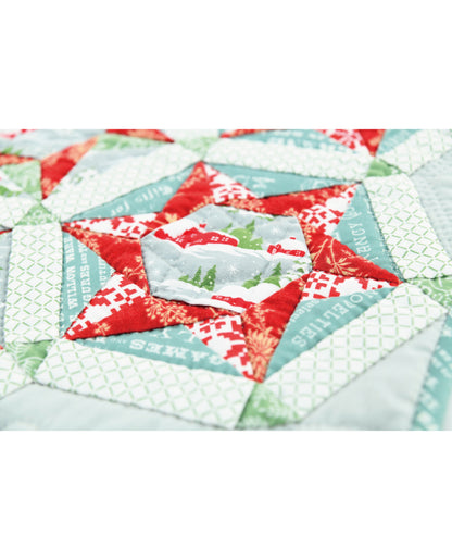 【材料キット】クリスマスのキルト  by パッチワーク教室編集部(kit-0075)
