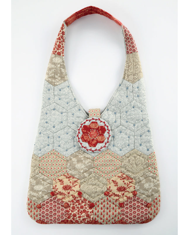 【材料キット】ヘキサゴンのバッグ by パッチワーク教室編集部(kit-0076)