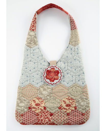 【材料キット】ヘキサゴンのバッグ by パッチワーク教室編集部(kit-0076)