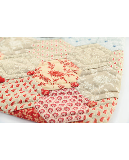 【材料キット】ヘキサゴンのバッグ by パッチワーク教室編集部(kit-0076)