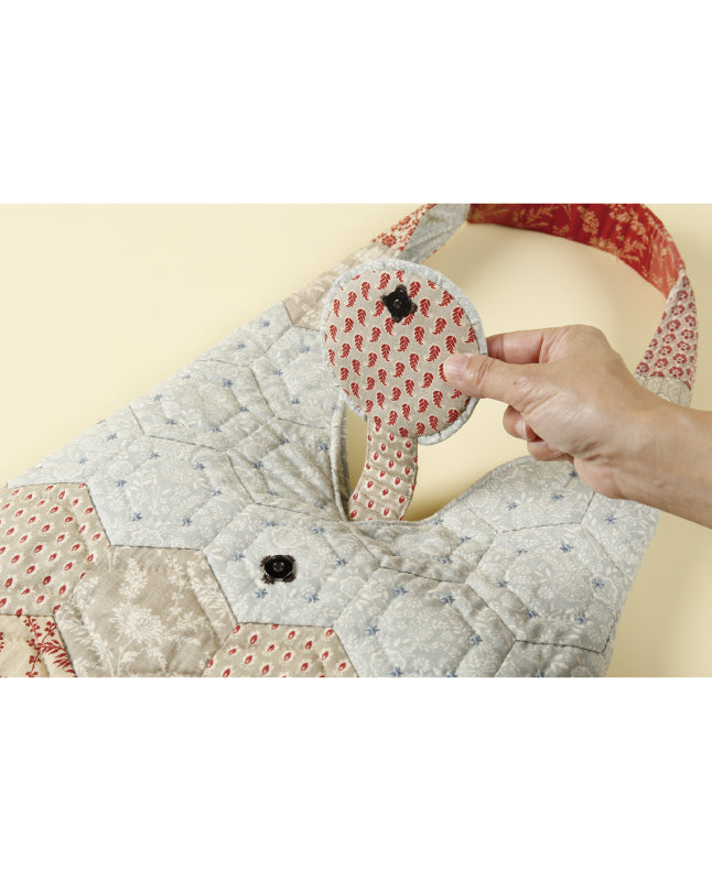 【材料キット】ヘキサゴンのバッグ by パッチワーク教室編集部(kit-0076)