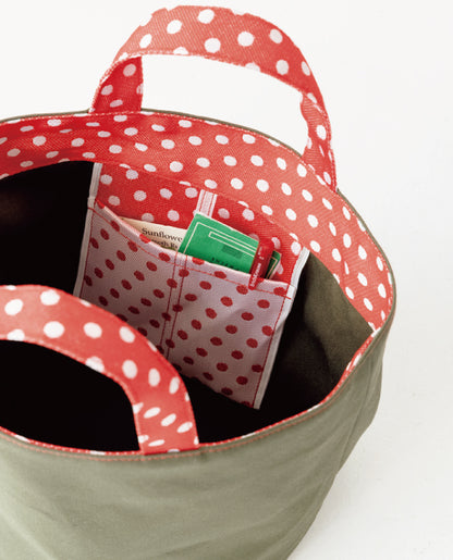 【材料キット】畳縁がポイントのバケツトートDesign赤峰清香/Sayaka Akamine（kit-0090)