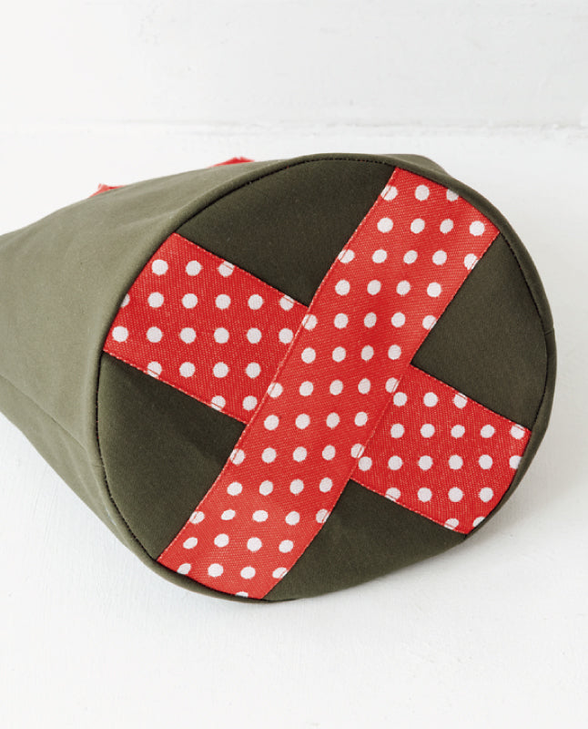 【材料キット】畳縁がポイントのバケツトートDesign赤峰清香/Sayaka Akamine（kit-0090)