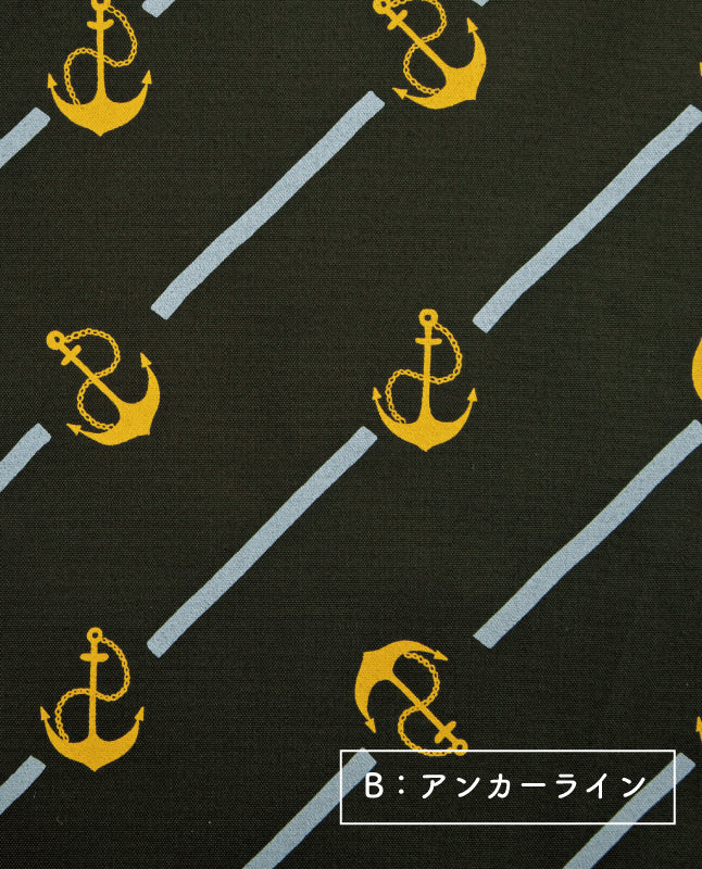 【生地】綿厚織り79号〈Navy Blue Closet〉(kit-0091)