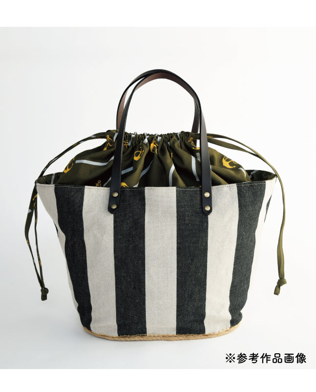 【生地】綿厚織り79号〈Navy Blue Closet〉(kit-0091)