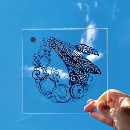 【切り絵キット】《くじら》 Design 祐琴/yuko（kit-0094)