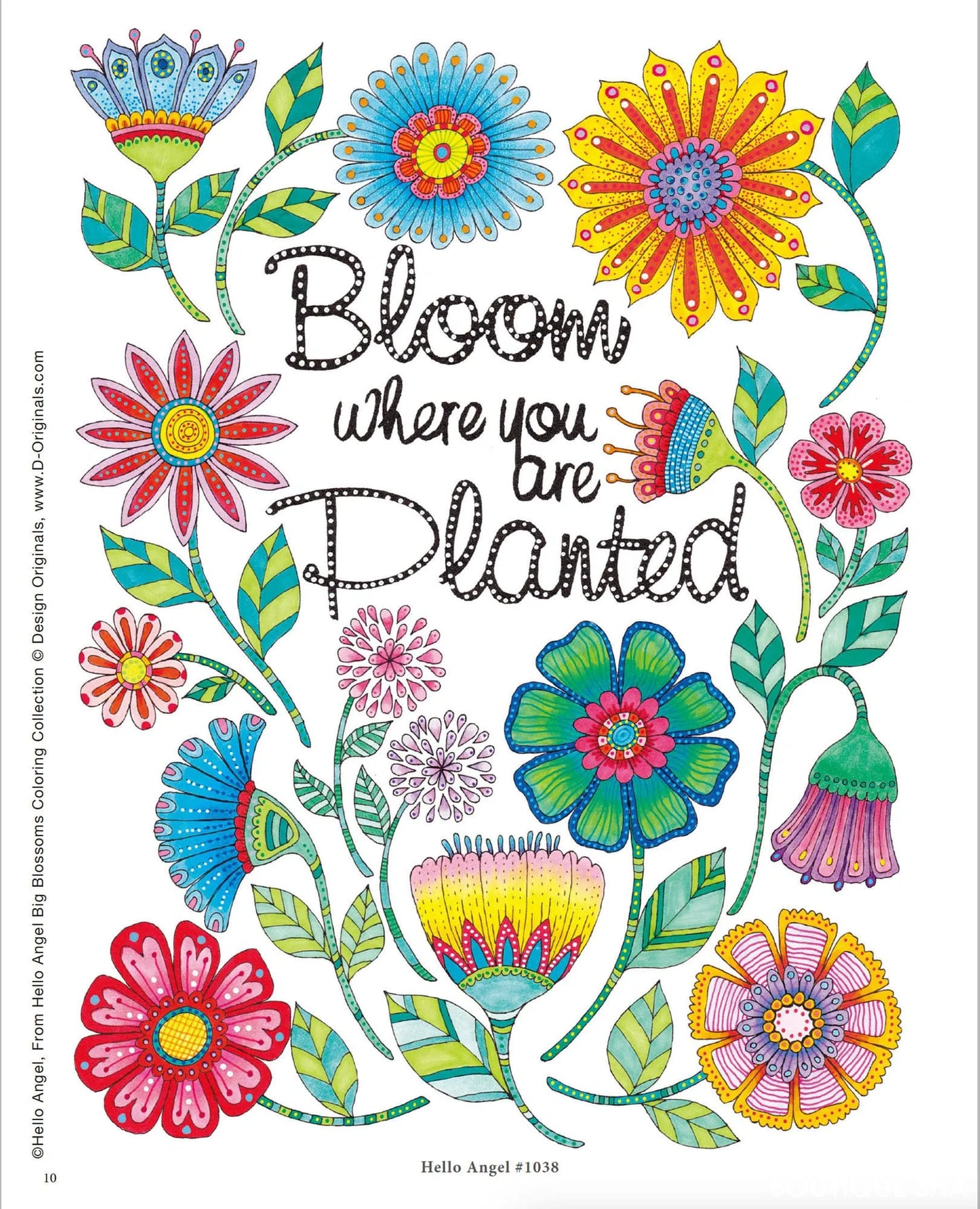 【書籍】Big Blossoms 美しい花のマンダラアート塗り絵(M1648)