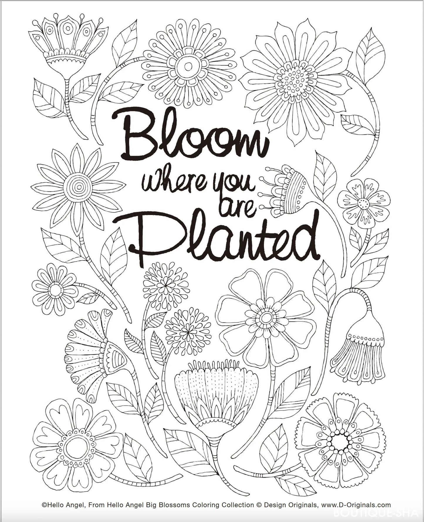 【書籍】Big Blossoms 美しい花のマンダラアート塗り絵(M1648)