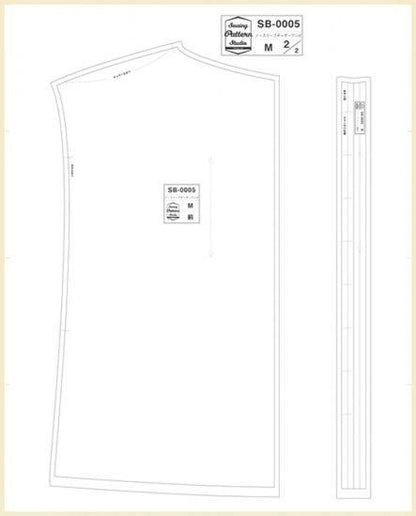 【型紙】ノースリーブギャザーワンピース(SB-0005)