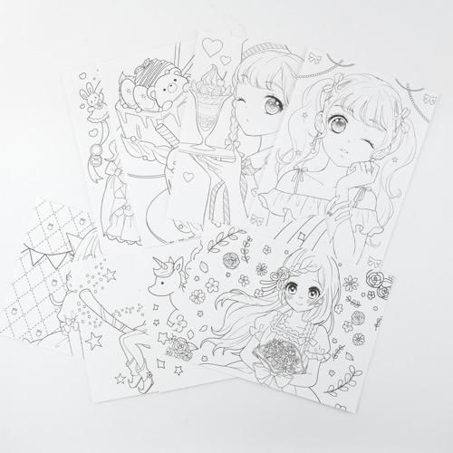 【書籍】水ぬりえパレットキット　新装版(D51)