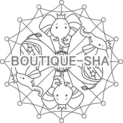 【DL塗り絵】ぞう