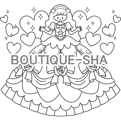 【DL塗り絵】どれす