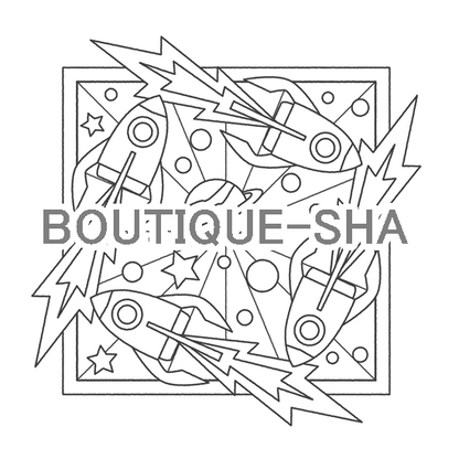 【DL塗り絵】ロケット