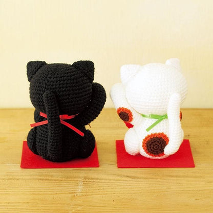 【DL編み物】あみぐるみ/招き猫　Design by Ikuko Saito(DLknit0020）