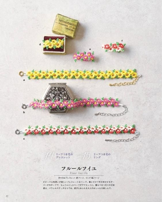 【書籍】針と糸で編む パラレルステッチのビーズアクセサリー(S8384)