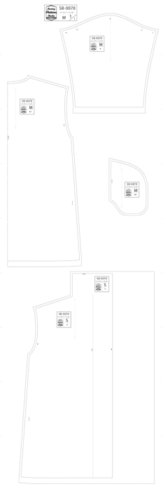 【型紙】メンズ用ローブコート（SB-0070）