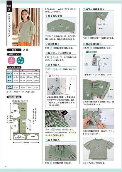 【書籍】ロックミシンソーイングBOOK(S8496)