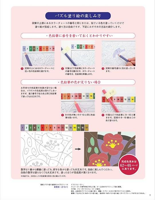 【書籍】決定版 和のパズル塗り絵60(M1759)