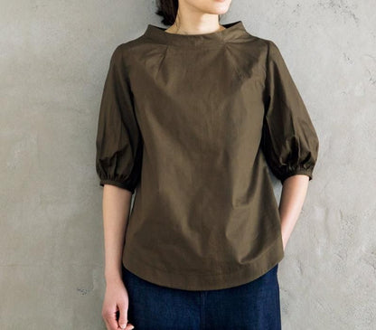 【型紙】ボリュームスリーブボトルネックプルオーバー designed by Yuko Katayama(KY-0005)