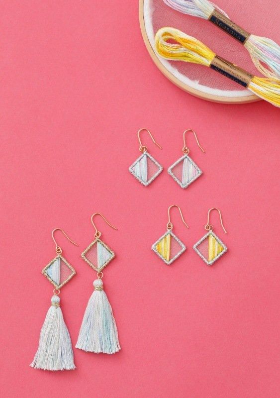 【書籍】刺繍作家kanaのオーガンジー刺繍で作るアクセサリー(S8549)